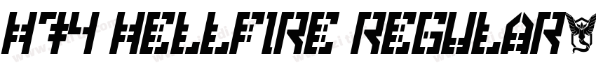 H74 Hellfire Regular字体转换
